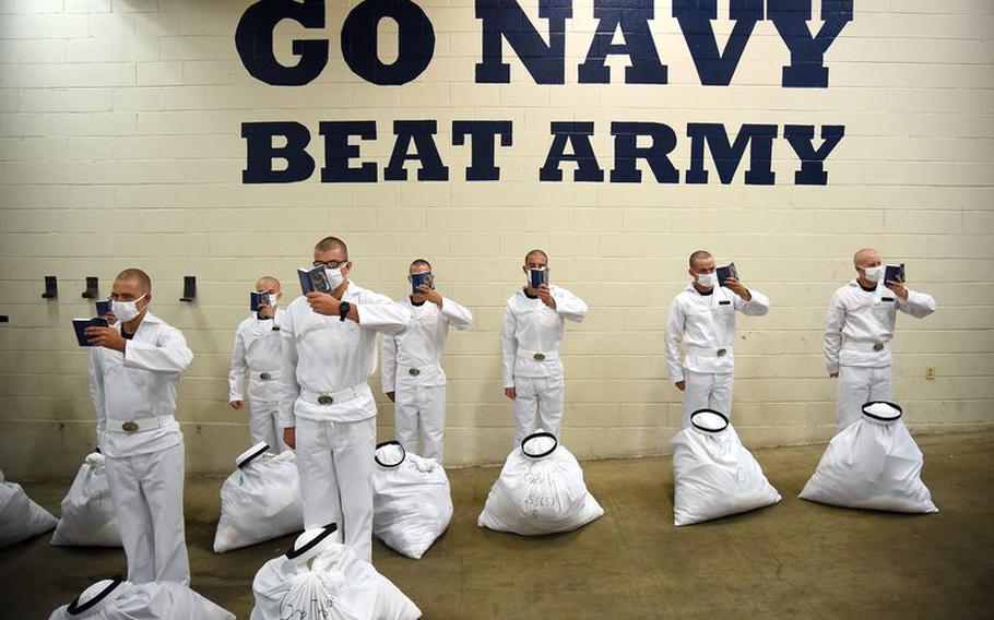 Naval Academy turns up the intensity with 2021 Induction Day Stars
